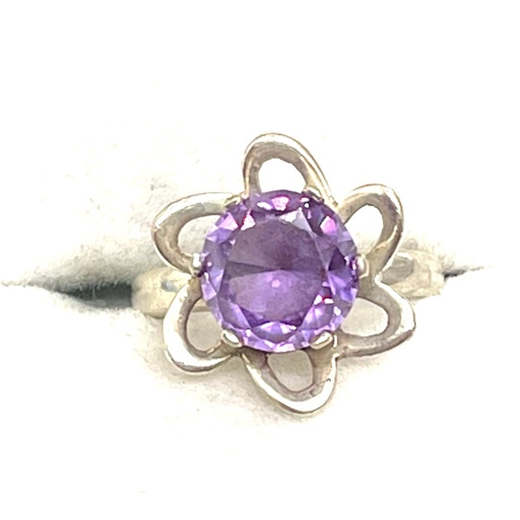Sterling Mexican Alexandrite Ring Sz 6.5